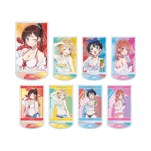 『彼女、お借りします』描き下ろしイラスト ビーチデートver. トレーディングアクリルスタンド(単位/BOX)【202508再販】